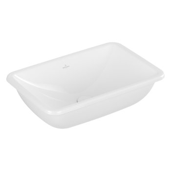 Раковина встраиваемая Villeroy & Boch Loop & Friends, прямоугольный, 60×40,5 см, CeramicPlus, белый